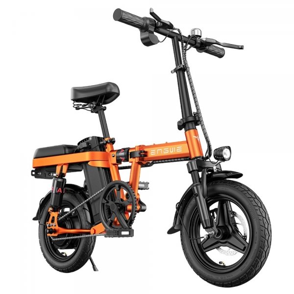 engwe-t14-folding-electric-bicycle-14-inch-tire-250w-brushless-motor-48v-10ah-battery-25km-h-max-speed-orange engwe t folding electric bicycle inch tire w brushless motor v ah battery km h max speed orange