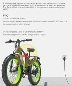 LANKELEISI XC Electric Bike V W Motor Yellow