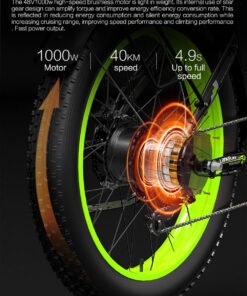 LANKELEISI XC Electric Bike V W Motor Yellow