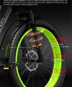 LANKELEISI XC Electric Bike V W Motor Yellow