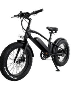 cmacewheel gw fat tire folding electric moped bike black w p