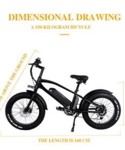 cmacewheel gw fat tire folding electric moped bike black w p