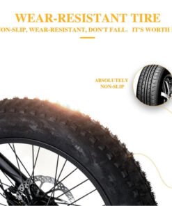 cmacewheel gw fat tire folding electric moped bike black w p
