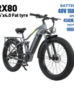 BURCHDA RX Electric Bike Fat Tire Snow Mountain Bike