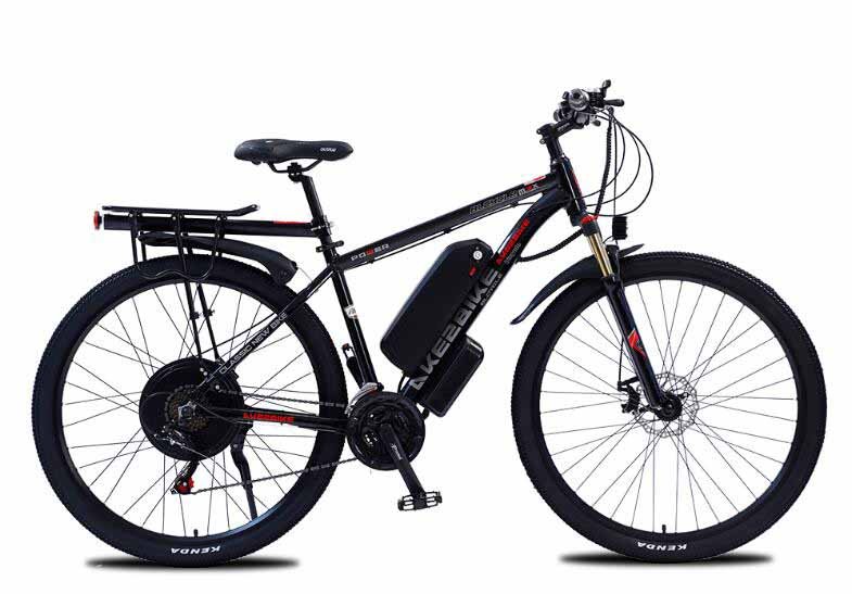 akez electric bike inch black