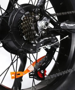 tourwheel fatbike t zwart versnellingen shimano