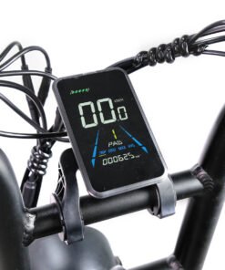 tourwheel fatbike t zwart stuur aanzicht