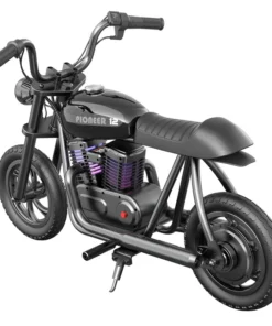 HYPER GOGO Pioneer Plus Electric Motorcycle for Kids Black w p