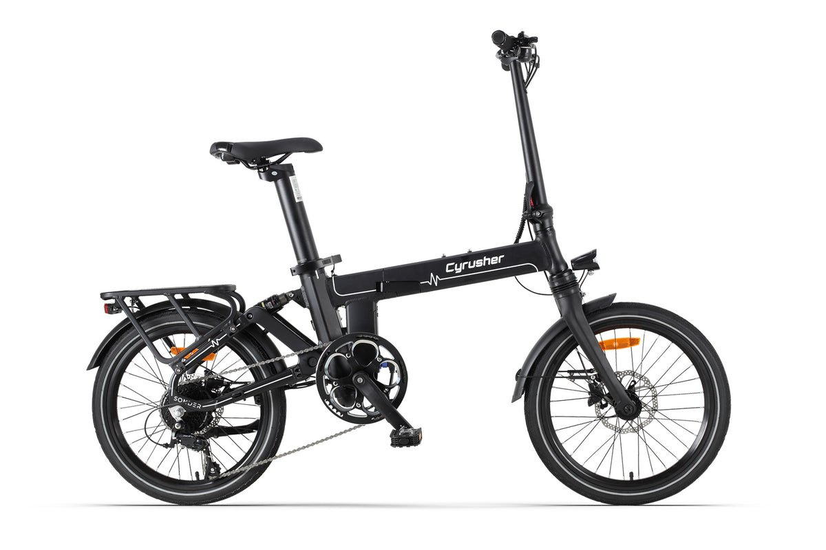 Cyrusher-Sonder-Folding-E-Bike-Black-1 Cyrusher Sonder Folding E Bike Black