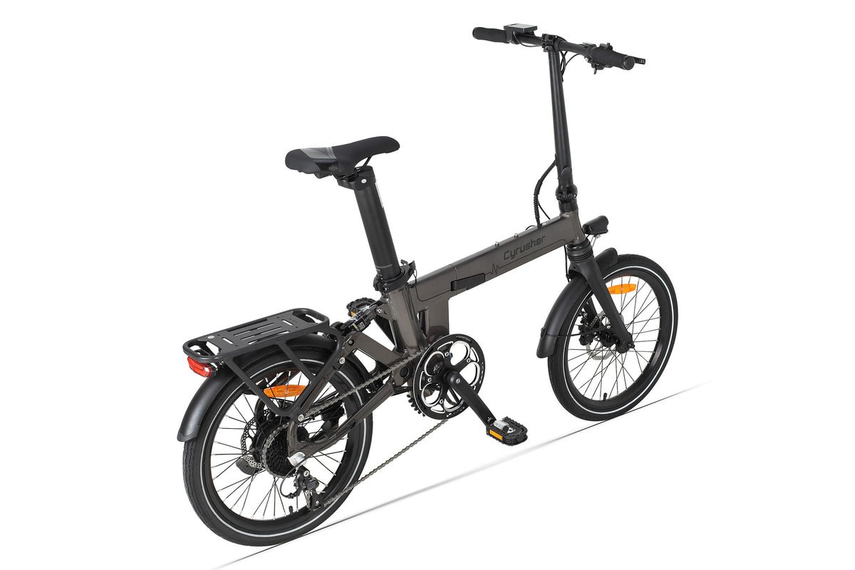 Cyrusher-Sonder-Folding-E-Bike-Grey-2 Cyrusher Sonder Folding E Bike Grey