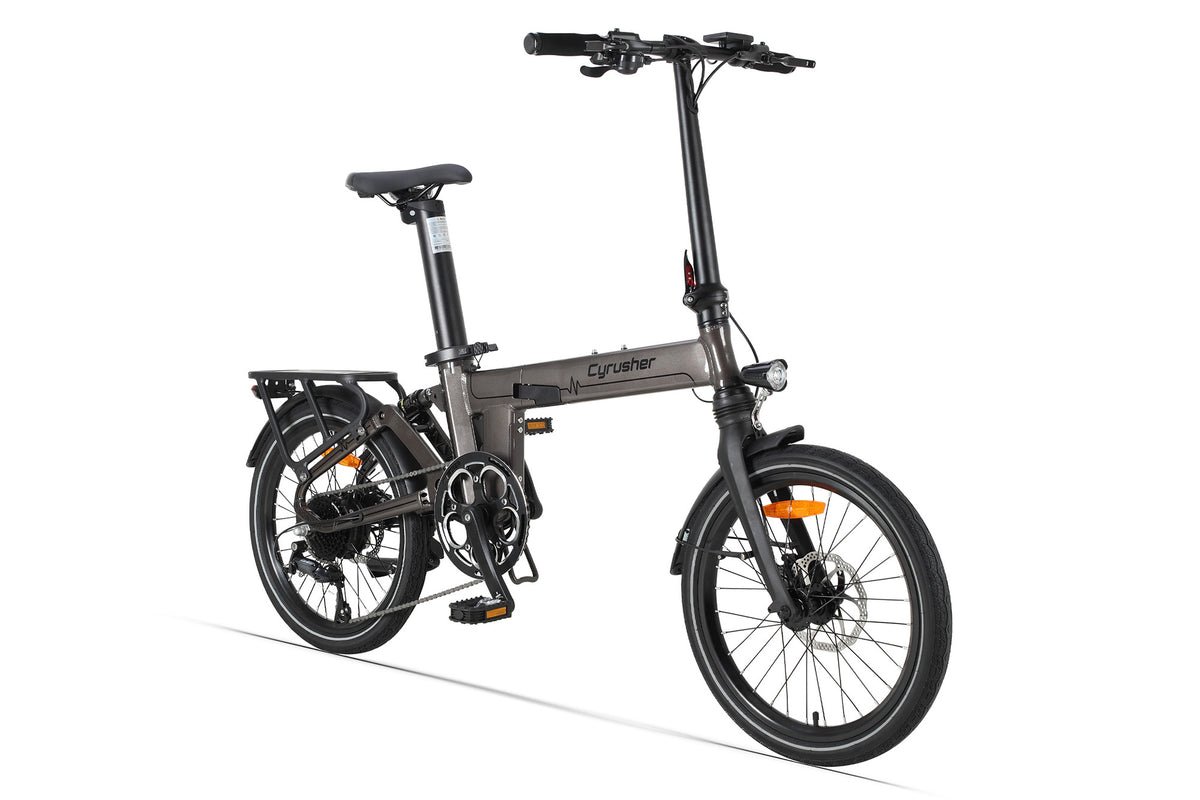 Cyrusher-Sonder-Folding-E-Bike-Grey-3 Cyrusher Sonder Folding E Bike Grey