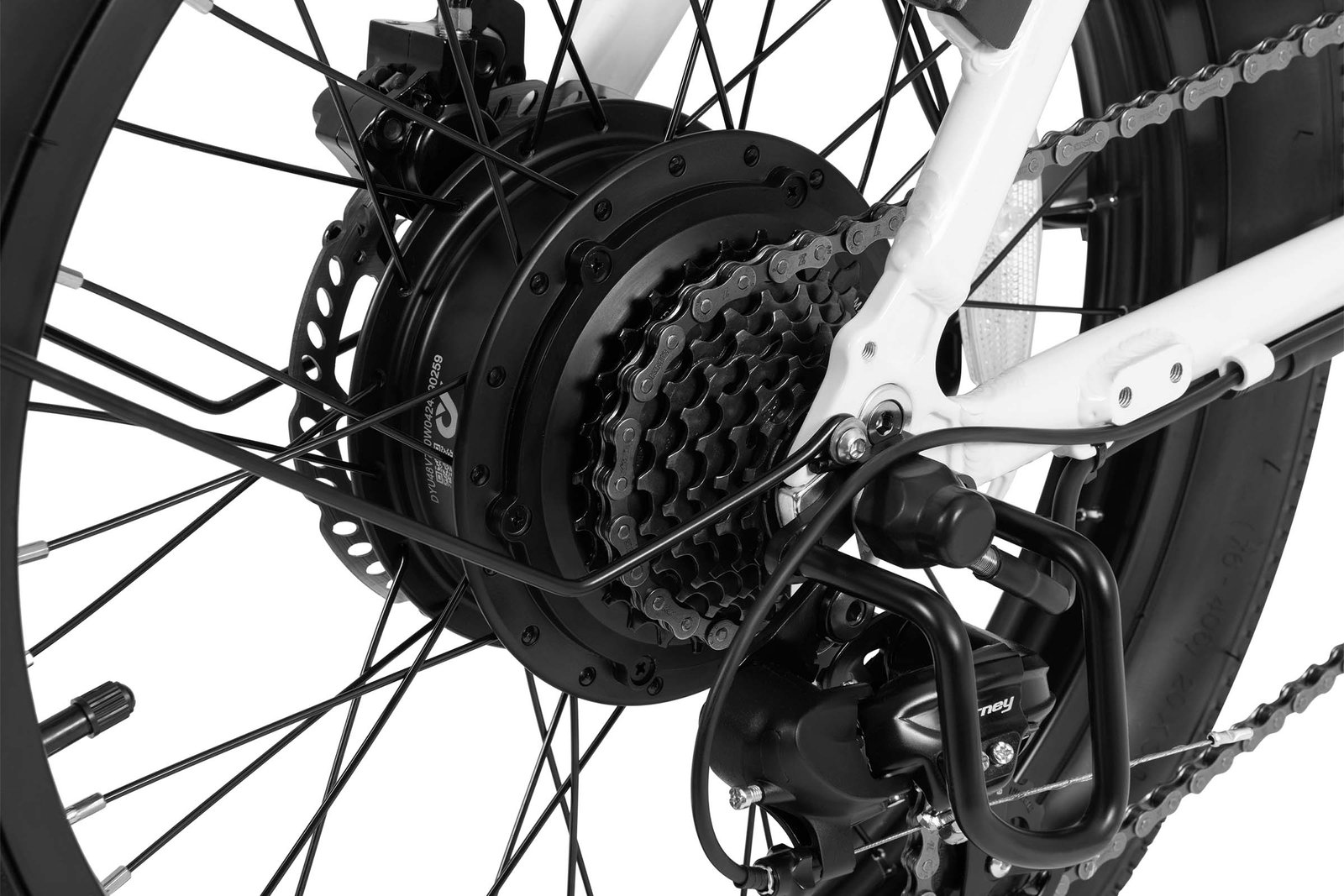 DYU_C9_20_Inch_Long-Range_Ebike_Rear_Brake_Detail_View DYU C Inch Long Range Ebike Rear Brake Detail View