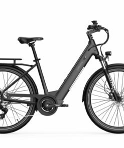 A Spadz Qreate City Pro Electric Bike Jetty Black