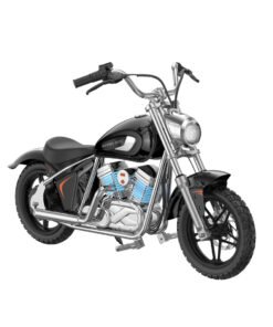 electric motorbike for teens m black with led light x