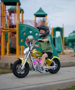 electric motorbike for teens m chrome green x
