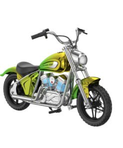 electric motorbike for teens m chrome green ride side x