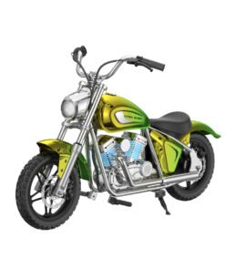electric motorbike for teens m chrome green with headlight x