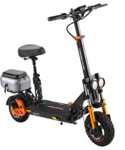 twofish v max electric scooter with seat w v ah e w
