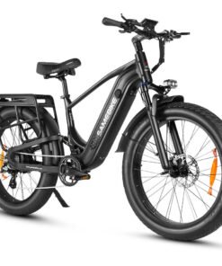 samebike storm mountain electric bike v ah battery full suspension ()
