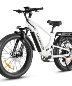 samebike storm mountain electric bike v ah battery full suspension ()