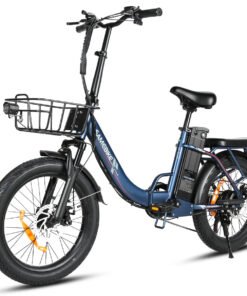 Samebike CY Pro blue basket view