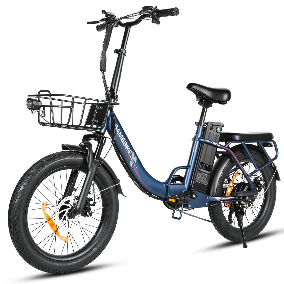 Samebike-CY20-Pro-blue-basket-view Samebike CY Pro blue basket view